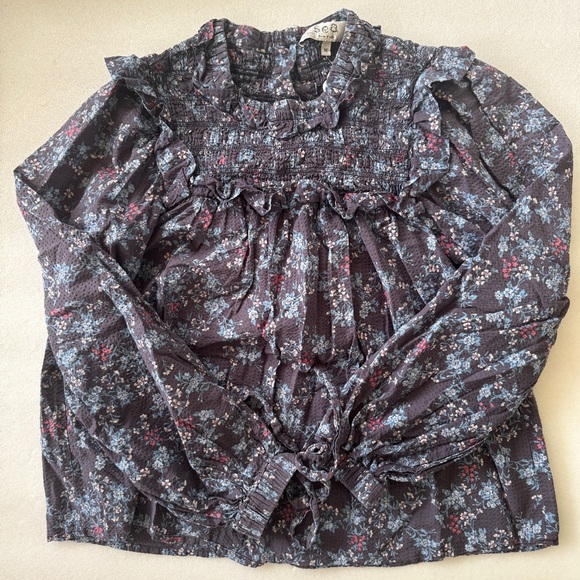 Sea New York Tilly Smocked Long Sleeve Top - Picture 2 of 7